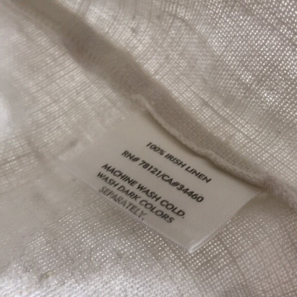 Eileen fisher ladies 100% Irish linen zip up light weight jacket size large - Picture 6 of 10